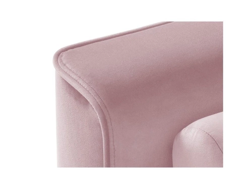 Narożnik z funkcją spania Leona Lavender Velvet Lewostronna kolor nóg czarny