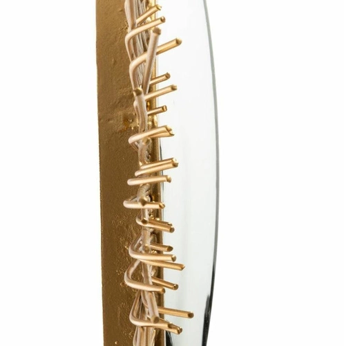 Lustro okrągłe do przedpokoju Soleil Atmosphera złote glamour na ścianę 58 cm