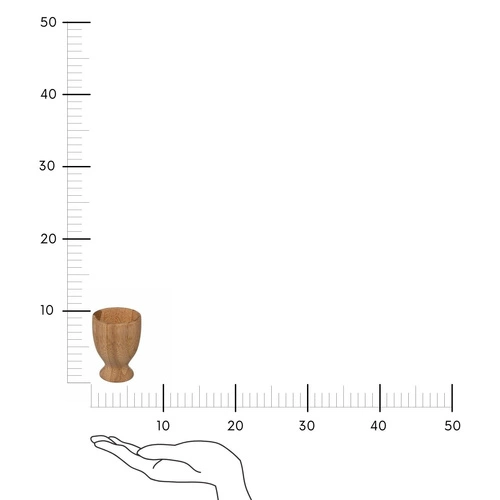 Kieliszek na jajko 7,5 cm bambusowy