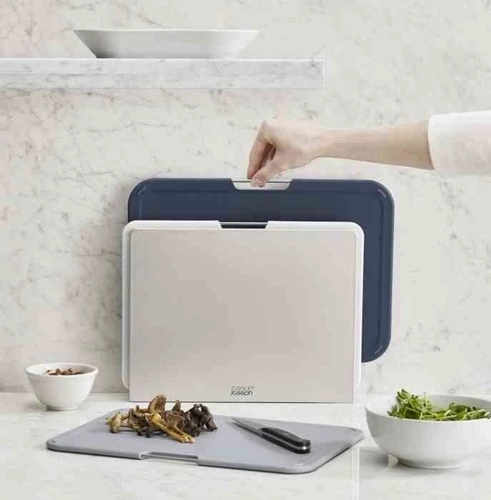 Joseph Joseph Nest zestaw 3 plastikowych desek do krojenia szarych do kuchni