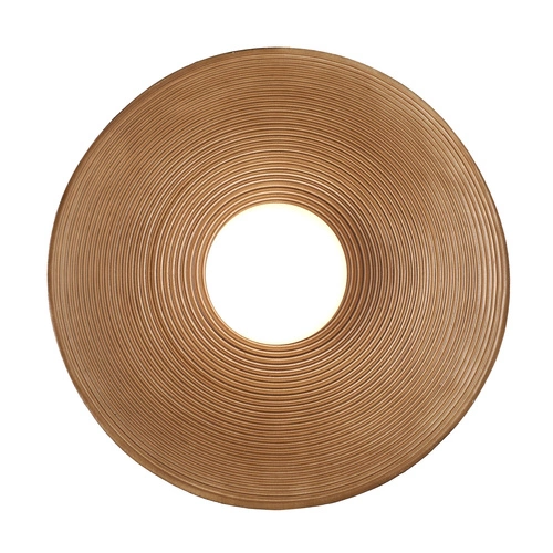 Kinkiet ścienny szklany ILUSIONI beżowy 26 cm nowoczesny do sypialni i salonu