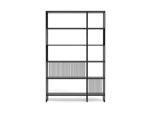 Regał loftowy Strington czarny metalowy na książki 120 cm Actona