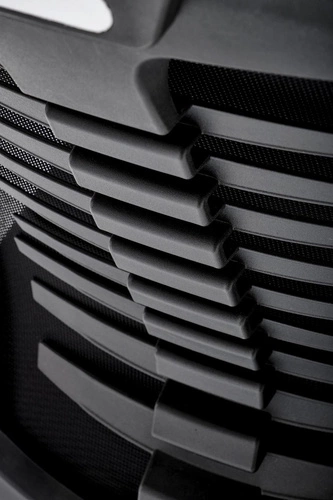 Ergonomiczny fotel biurowy Radar czarny obrotowy z zagłówkiem i regulacją do biura