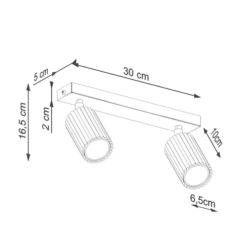 Plafon sufitowy KARBON 2 beżowy minimalistyczny glamour do salonu i sypialni z ruchomym kloszem