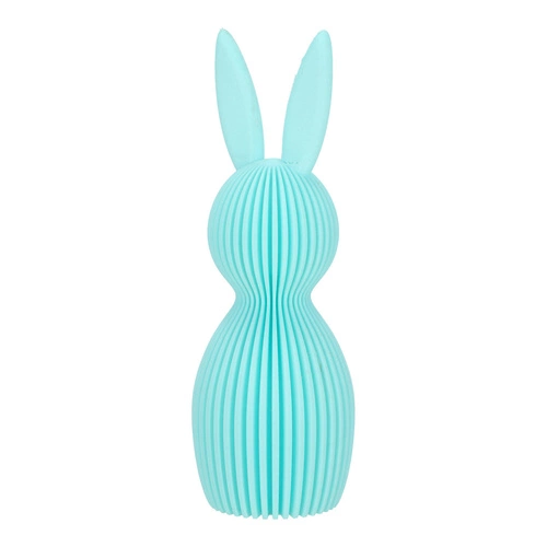Intesi figurka wielkanocna królik duży turkusowy nowoczesna dekoracja na stół do salonu