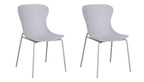 Zestaw 2 krzeseł Diapo szare