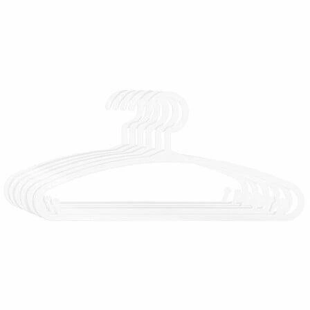 Zestaw 6 białych plastikowych wieszaków dziecięcych Atmosphera do szafy garderoby