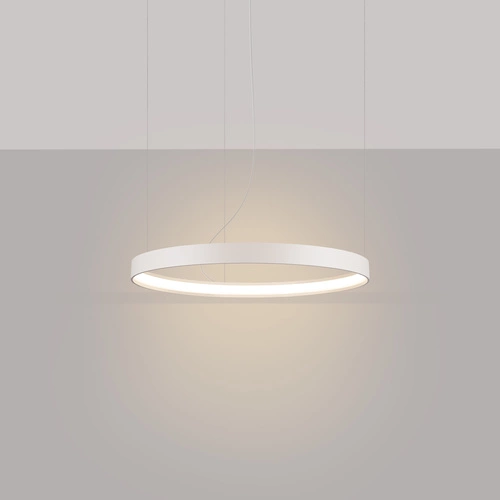 Żyrandol LED RIO 55 beżowy nowoczesny regulowany do salonu kuchni lub jadalni