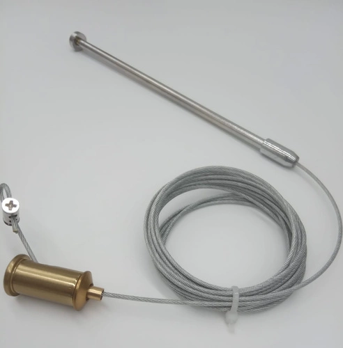 Lampa wisząca LED ARCTIC złota 100 cm kryształowa do salonu i nad stół