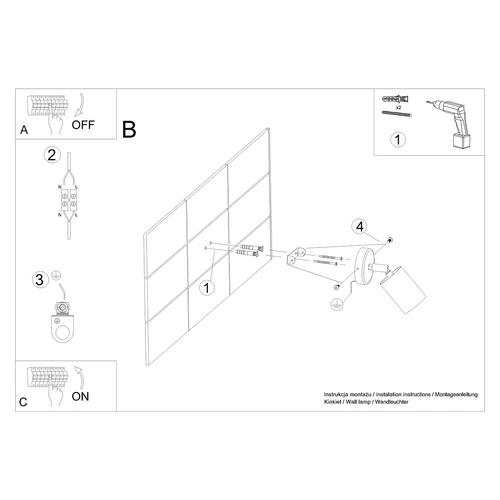 Kinkiet ścienny VERDO czarny nowoczesny metalowy z drewnem regulowany do salonu i sypialni