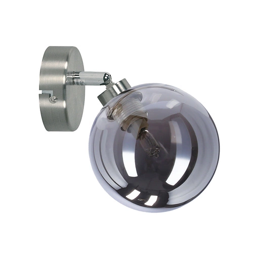 Kinkiet ścienny Rodia nowoczesny grafitowy szklany do salonu i sypialni CANDELLUX LIGHTING