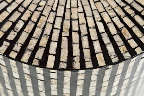 Stolik Coque czarny/piaskowy