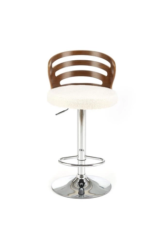 Hoker Rubicon kremowy z oparciem regulowany nowoczesny do kuchni i wyspy Intesi