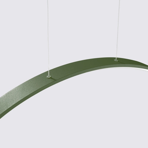 Lampa wisząca LED RIO 78 zielona oliwka nowoczesna nad stół do salonu i kuchni regulowana