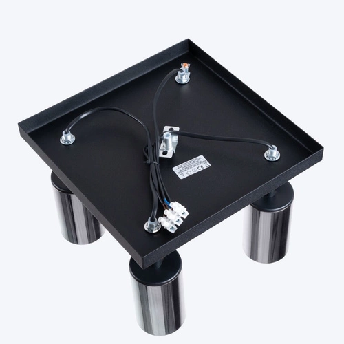 Plafon sufitowy WINX 4 czarny/chrom nowoczesny metalowy do salonu i sypialni regulowany