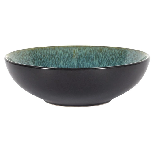 Talerz głęboki do zupy Elia 18,5 cm zielony nowoczesny ceramiczny Intesi do jadalni