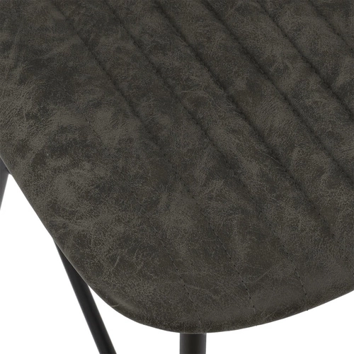 Krzesło do jadalni Taylor Intesi nowoczesne szare tapicerowane na metalowych nogach