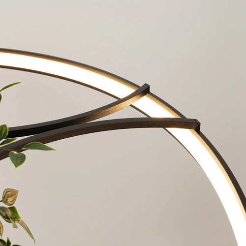 Żyrandol LED RIO BIO 110 czarny nowoczesny do salonu i jadalni Thoro 3000K