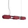 Lampa wisząca LED CHAIN burgund 91 cm nowoczesna do salonu