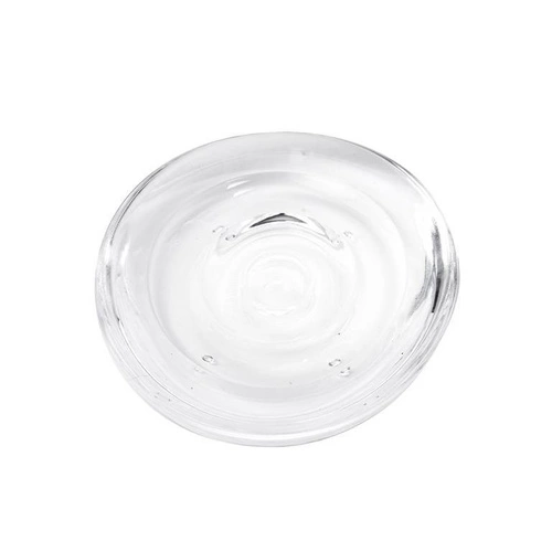 Mydelniczka akrylowa transparentna Droplet Umbra nowoczesna do łazienki na mydło