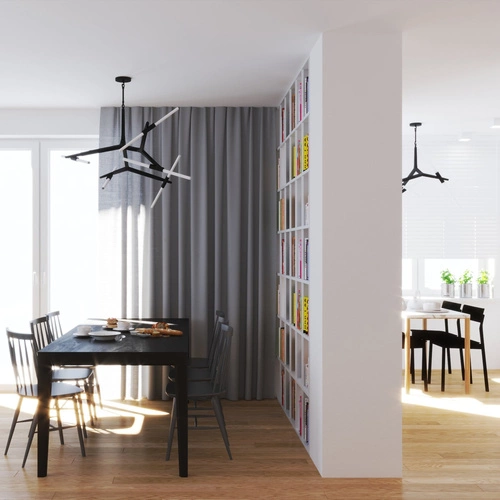 Lampa wisząca STICKS-10 złota nowoczesna regulowana do salonu i jadalni 120 cm