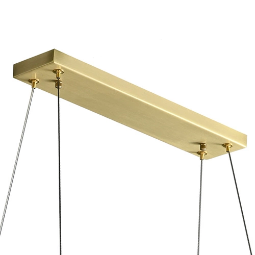 Lampa wisząca PIUMA LONG biała 100 cm szklana do salonu i nad stół glamour