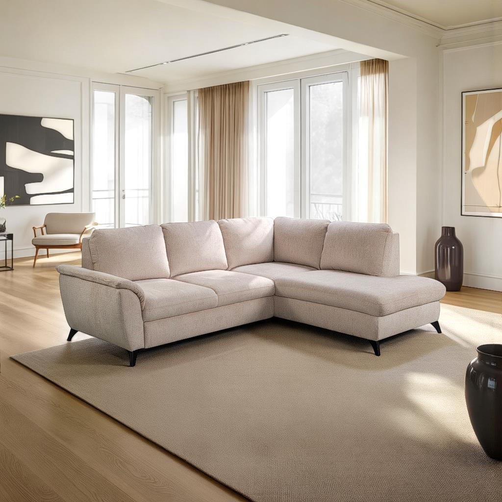 Narożnik Nevada z funkcją spania prawy beżowy Retro Bliss 04 GR2