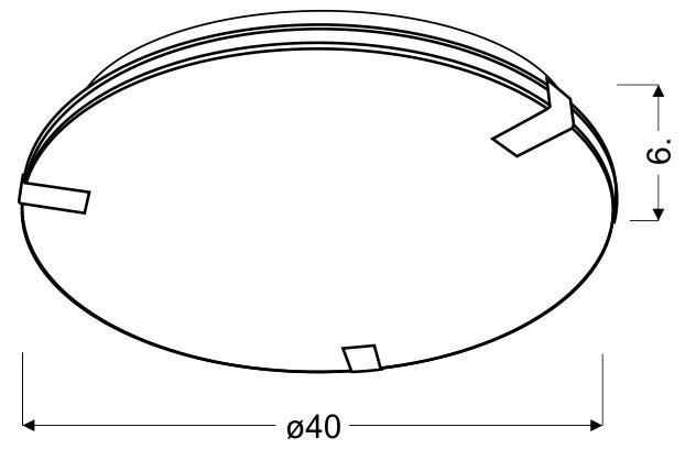 Plafon Noble 40 1x18W led