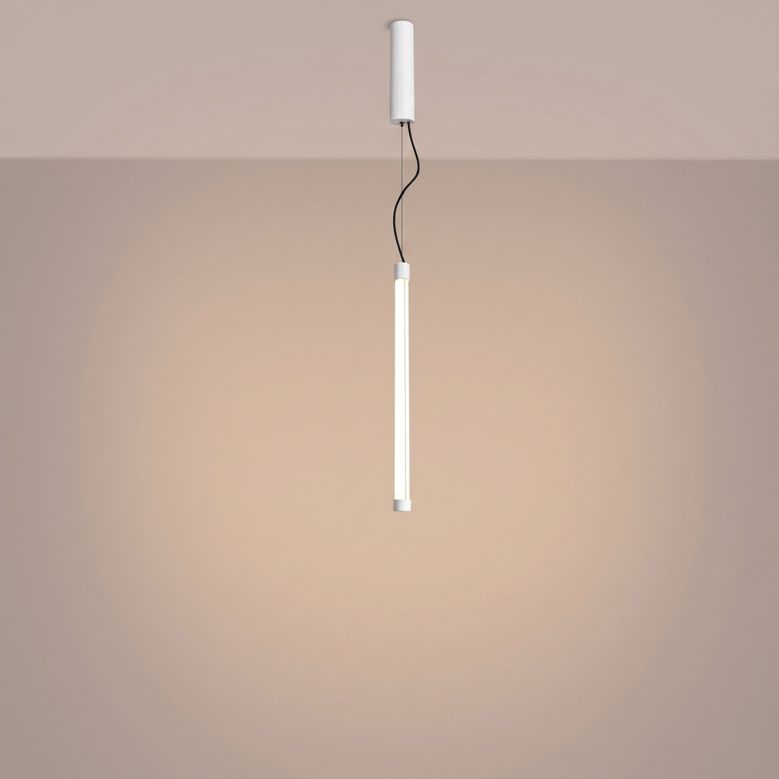 Lampa wisząca TRANG 50 biała LED nad wyspę regulowana nowoczesna