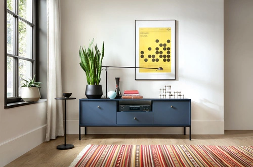 Zestaw mebli do salonu Evora granatowa