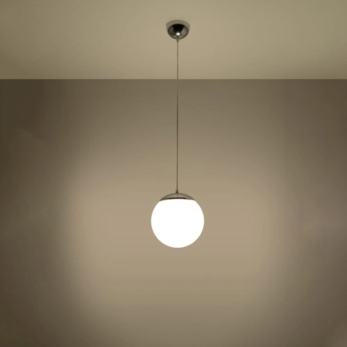 Lampa wisząca kula UGO 20 chrom nowoczesna szklana do salonu kuchni lub nad wyspę
