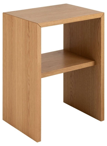 Szafka nocna Actona Arlon dąb minimalistyczna 45 cm z łatwym czyszczeniem do sypialni
