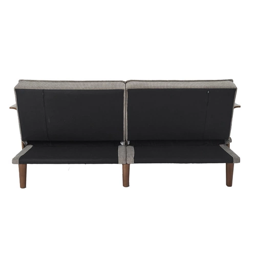 Sofa rozkładana Scott szara sztruksowa 3 osobowa z regulowanym oparciem do salonu Intesi