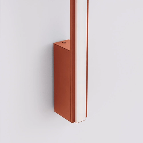 Kinkiet ścienny LED LAGOM 150 czerwony nowoczesny do salonu i sypialni aluminium 150 cm