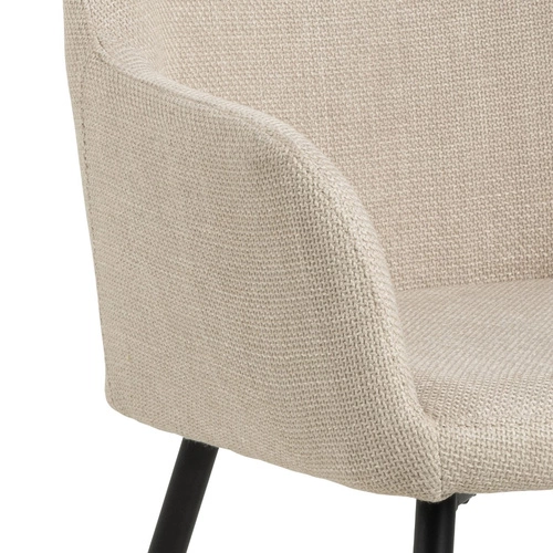 Krzesło Lizzy z podłokietnikami beżowe    OUTLET