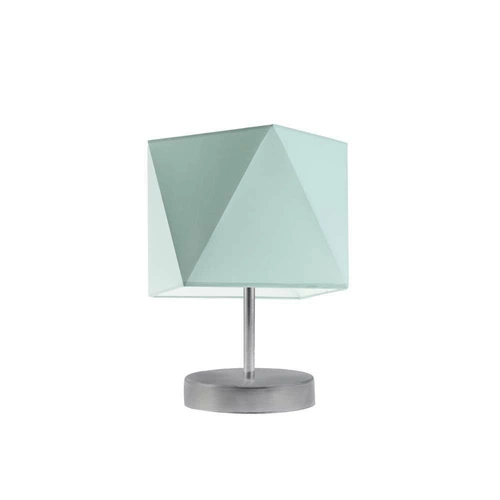 Lampka PASADENA abażur miętowy stelaż srebrny