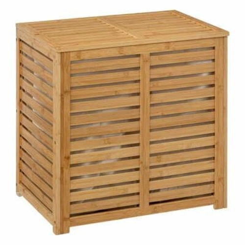 Kosz na pranie 2 komory Sicela bambusowy do łazienki 2x50L naturalny 5five simply smart