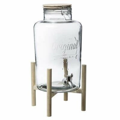Szklany słój do napojów 8 l z kranikiem na stojaku Original 5five na lemoniadę i przyjęcia