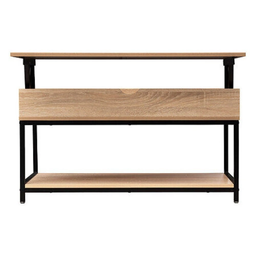 Zestaw mebli do salonu Aliaj naturalny/czarny