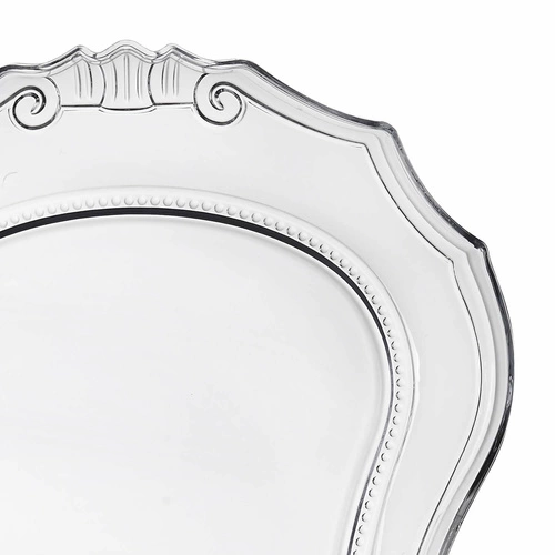 Krzesło transparentne Queen Intesi do jadalni glamour z tworzywa sztaplowane łatwe w czyszczeniu