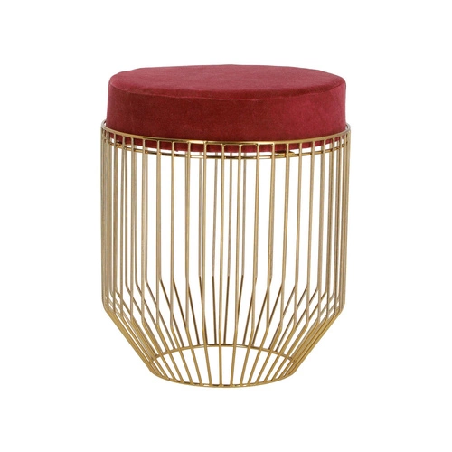 Pufa Intesi Cherrys Velvet bordowa