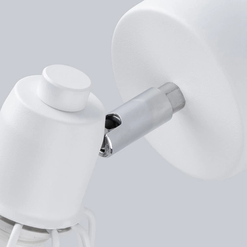 Kinkiet ścienny ARTEMIS 1 biały nowoczesny metalowy z ruchomym kloszem do salonu i sypialni