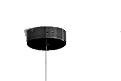 Lampa wisząca LED ARCTIC czarna kryształowa 100 cm do salonu i nad wyspę