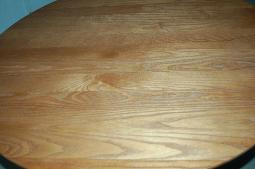 Stół okrągły Corby drewno/złoty Outlet