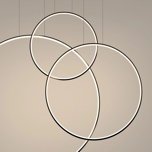 Lampa wisząca LED RIO 3 czarna nowoczesna nad stół do jadalni i salonu Thoro