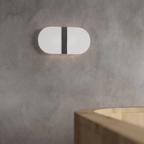 Kinkiet ścienny SALIA biały nowoczesny szklano-metalowy do salonu i sypialni Sollux