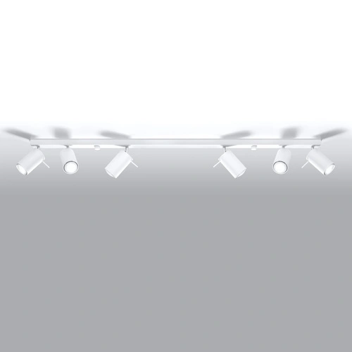 Plafon sufitowy RING 6L biały nowoczesny metalowy do salonu kuchni lub sypialni Sollux