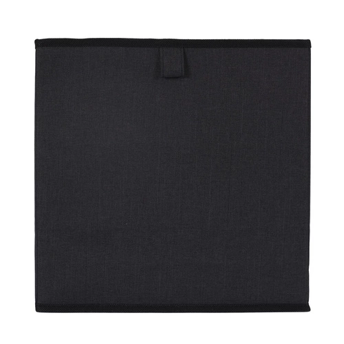 Intesi Poli czarne pudełko materiałowe 30x30 do regału składane dekoracyjne