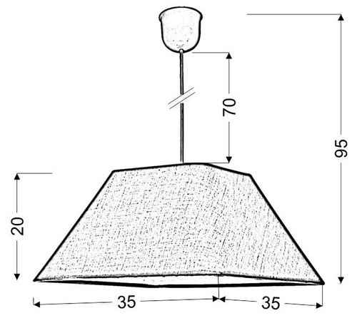Lampa wisząca Robin 35 zielona nowoczesna pojedyncza do salonu i sypialni abażurowa