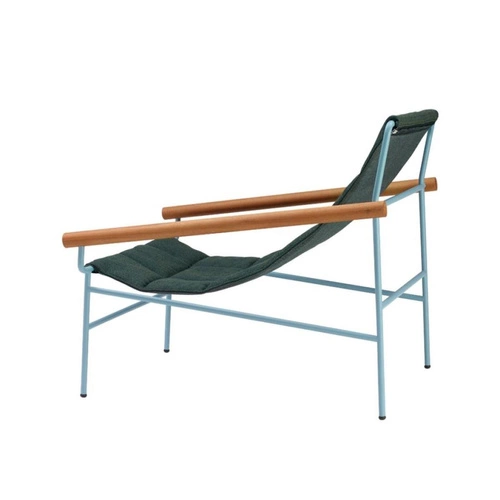 Fotel wypoczynkowy Glam outdoor do ogrodu i na taras, tkanina, styl glamour, z podłokietnikami